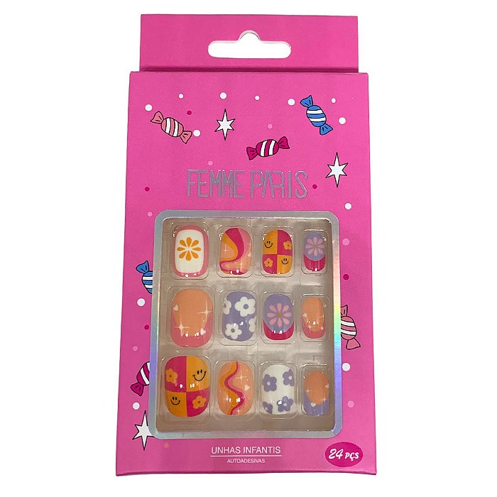 Unhas Postiças Infantil Femme Paris