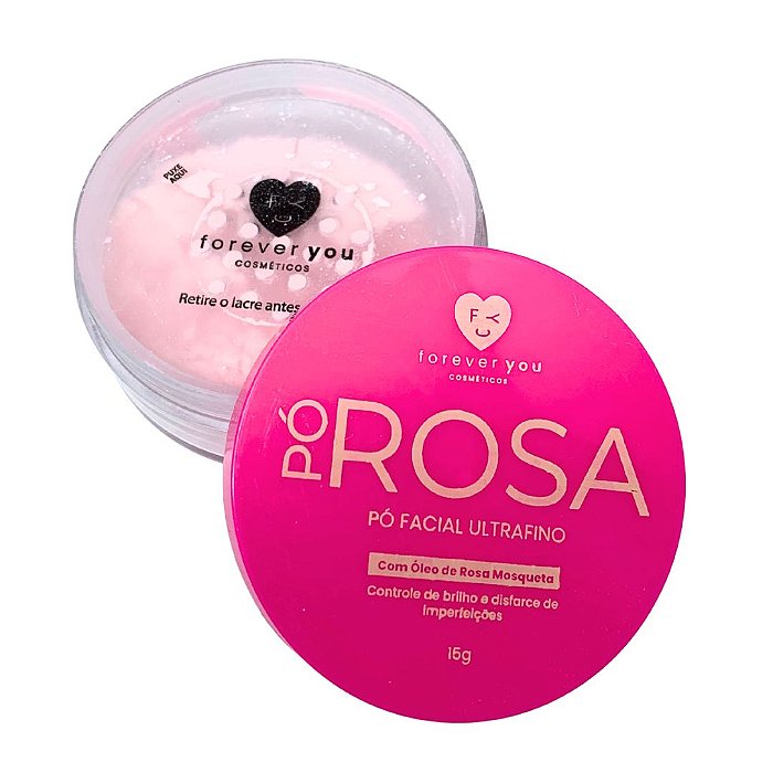 Pó Facial Ultrafino Rosa Forever You FY018