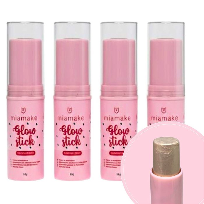 Iluminador Glow Stick Mia Make 579 - Kit c/ 04 unid