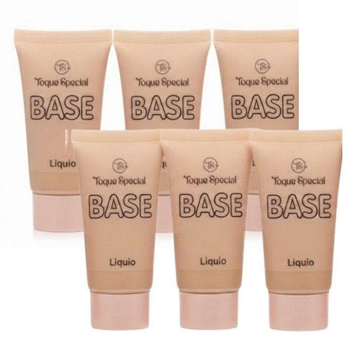 Base Líquida Matte Efeito Porcelana Toque Special TS01036 - Kit c/ 06 unid