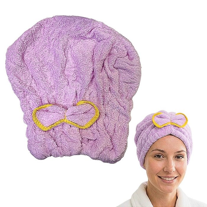 Touca Toalha para Secar o Cabelo