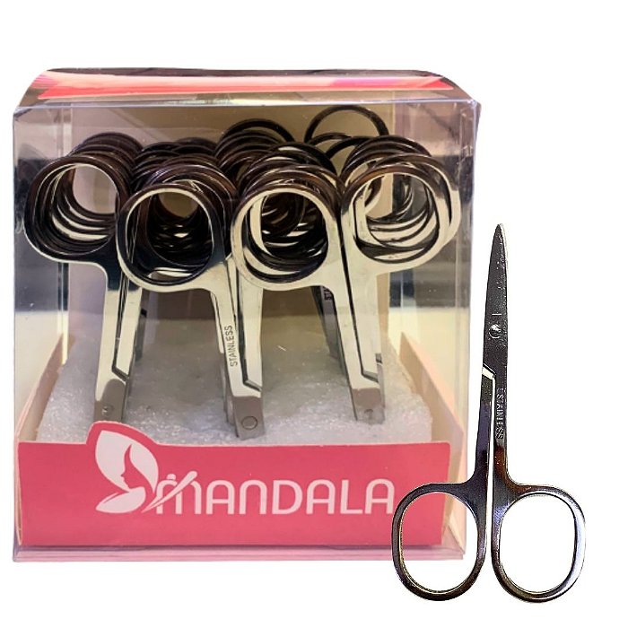 Tesoura De Aço Mandala MM4126 - Box c/ 24 unid