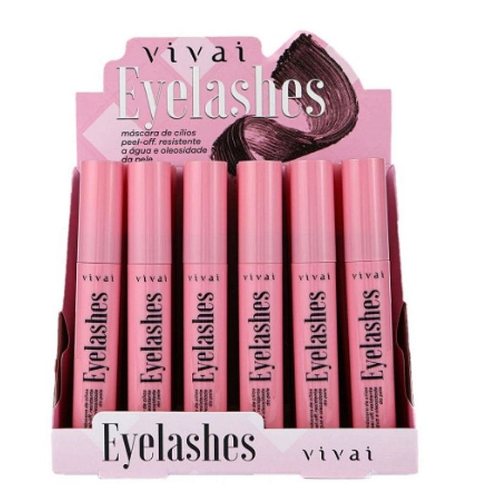 Máscara De Cílios Eye Lashes Vivai 2228.1.1 - Box C/ 24unid