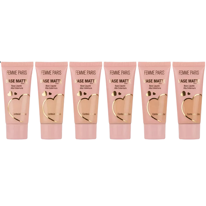 Base Matte Femme Paris FR162 - Kit c/06unid