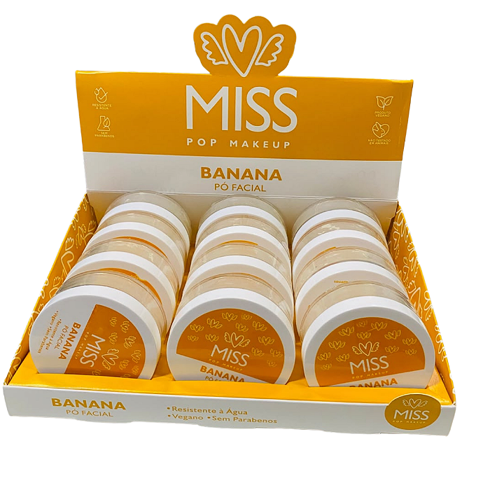 Pó Banana Miss Pop Makeup - Box c/ 12unid