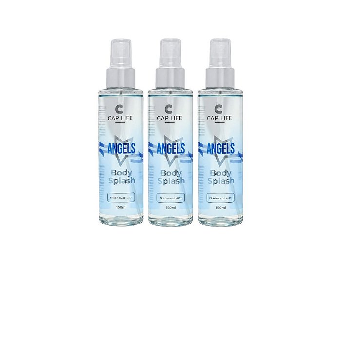 Body Splash Angels Cap Life - Kit C/ 03unid