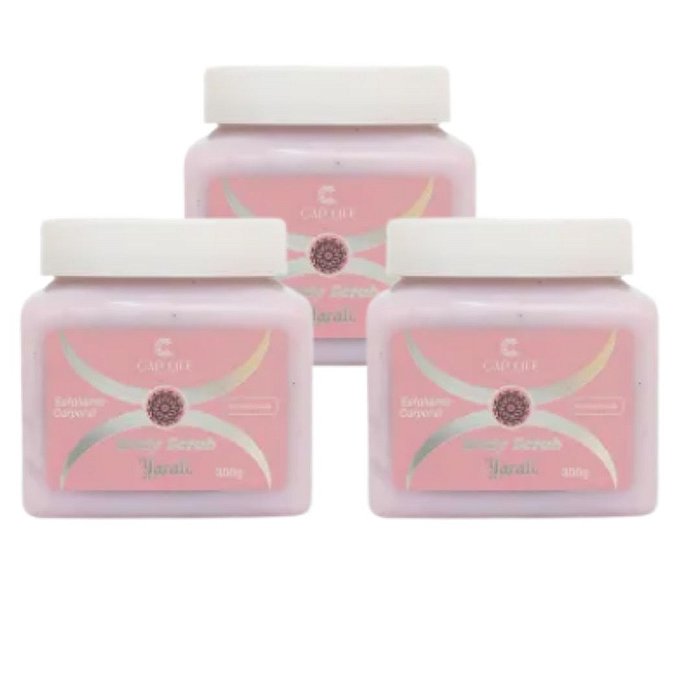 Esfoliante Corporal Yarah - Kit c/ 03unid