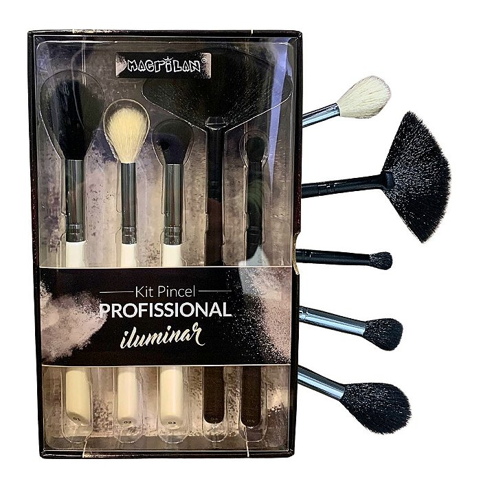 Kit de Pincéis para Iluminar Profissional Macrilan WB900
