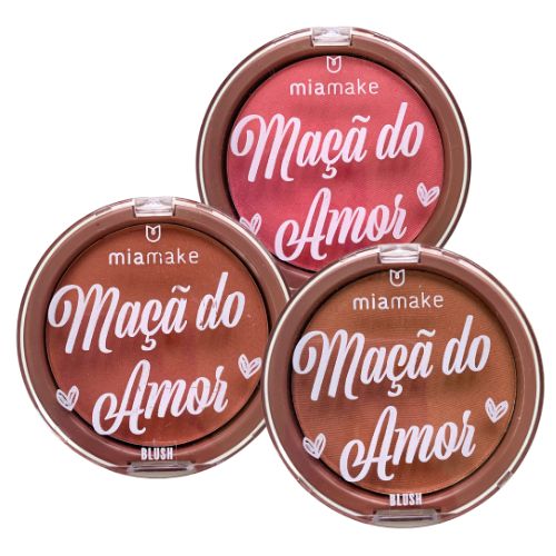 Blush Maçã do Amor Mia Make 220 – Kit c/ 03 unid