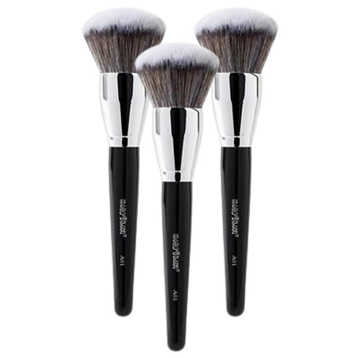 Pincel Profissional Grande Para Pó Linha Max Macrilan A01 – Kit c/ 03 unid