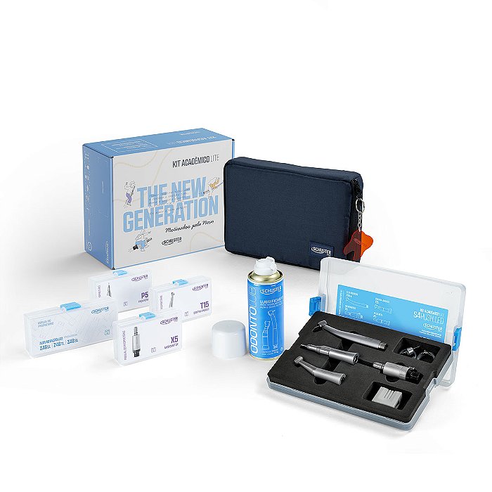 Kit Acadêmico de Peças de Mão S4 Push Lite Led - Schuster