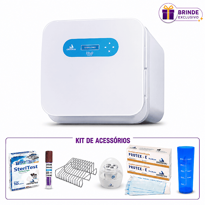 Autoclave Vitale Class CD 12 Litros Digital Bivolt- Cristófoli