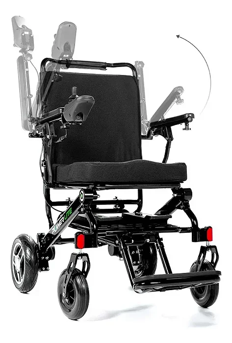 Cadeira De Rodas Motorizada Até 120 Kg Modelo D15A Compact In - Power Lite