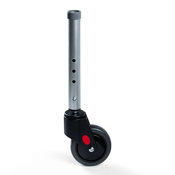 Roda Frontal Com Tubo Para Cadeira De Banho 100KG SC100B - Hidrolight