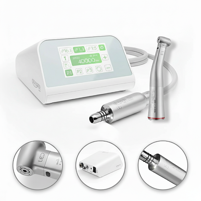 Micromotor Clinico Elétrico E-volt + Peça de Mão Contra Ângulo CM5 LED - Schuster