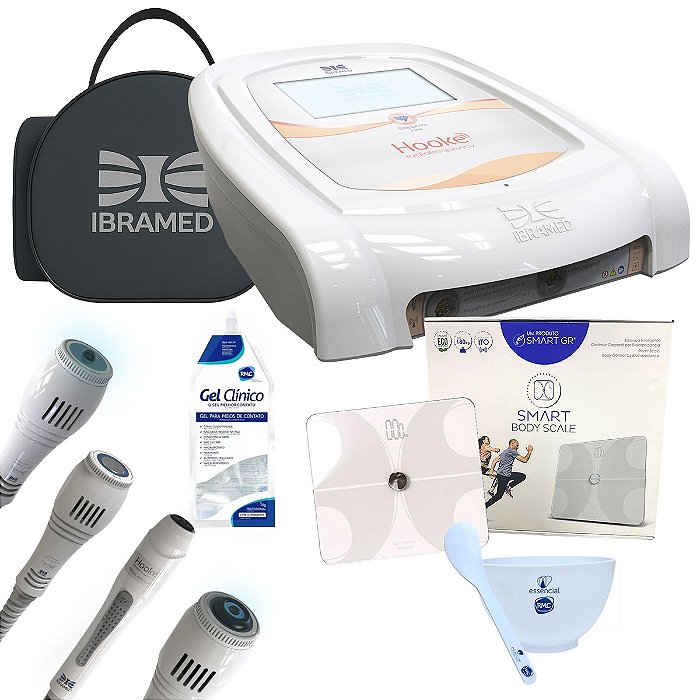 Novo Hooke Aparelho de Radiofrequência de Alta Frequência + 4 Aplicadores + Brindes - Ibramed