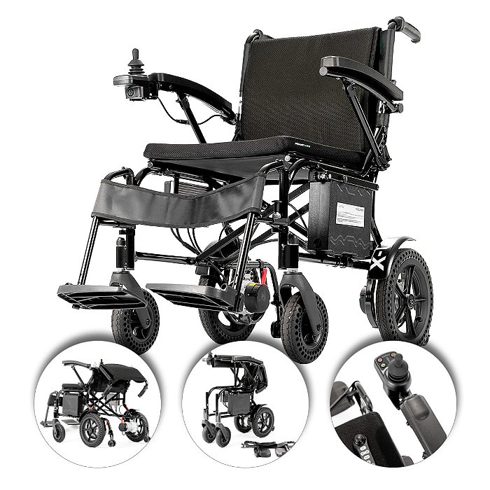 Cadeira De Rodas Motorizada X-Lite Até 120Kg Power Lite
