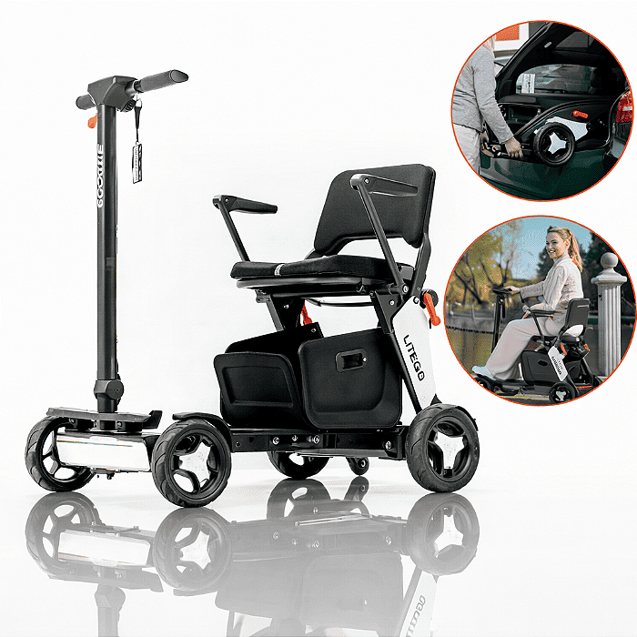 Scooter Elétrica Branca Lite Go Power Lite