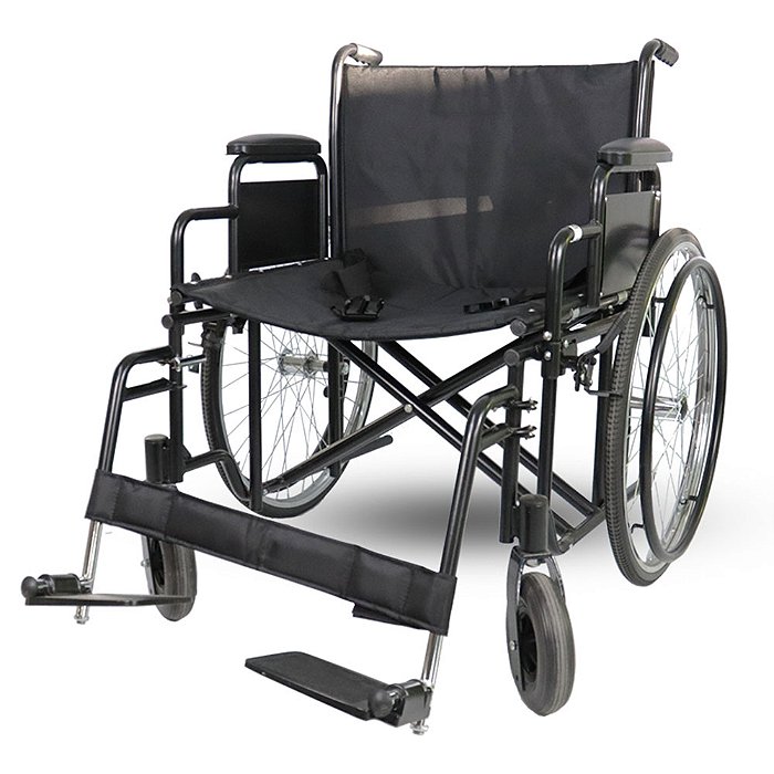 Cadeira De Rodas Modelo D500 Obeso Dobrável até 180 Kg Dellamed Embalagem Danificada - Outlet