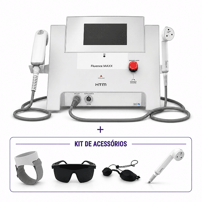 Kit Fluence Maxx Alta Tecnologia + Cluster Led Azul Com Laser Vermelho - HTM