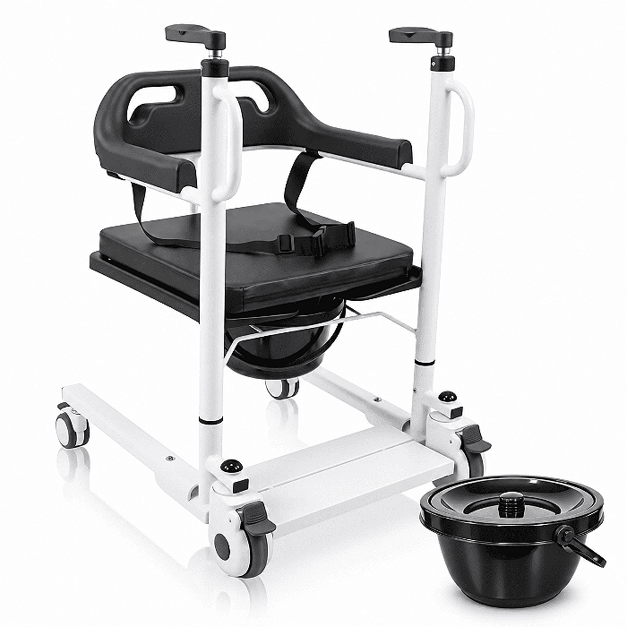 Cadeira De Transferência Manual D80 Até 135Kg 5 Em 1 - Dellamed