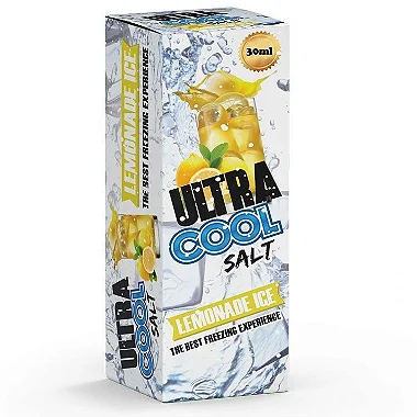 Juice Ultra Cool Nic SALT - Lemon Ice; vapevaportabacaria.com