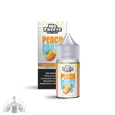 Juice Mr. Freeze - NIC SALT NICOTINE - Peach Frost; vapevaportabacaria.com