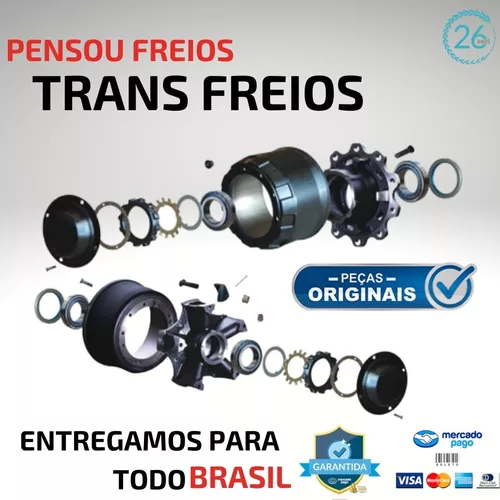 Kit Mancal Eixo S Tubeless Completo Carretas Origi. Master