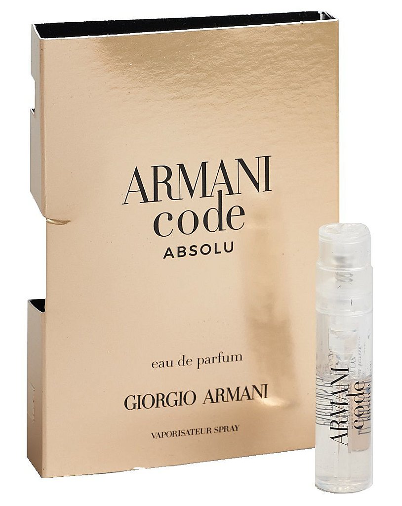 amostra armani code