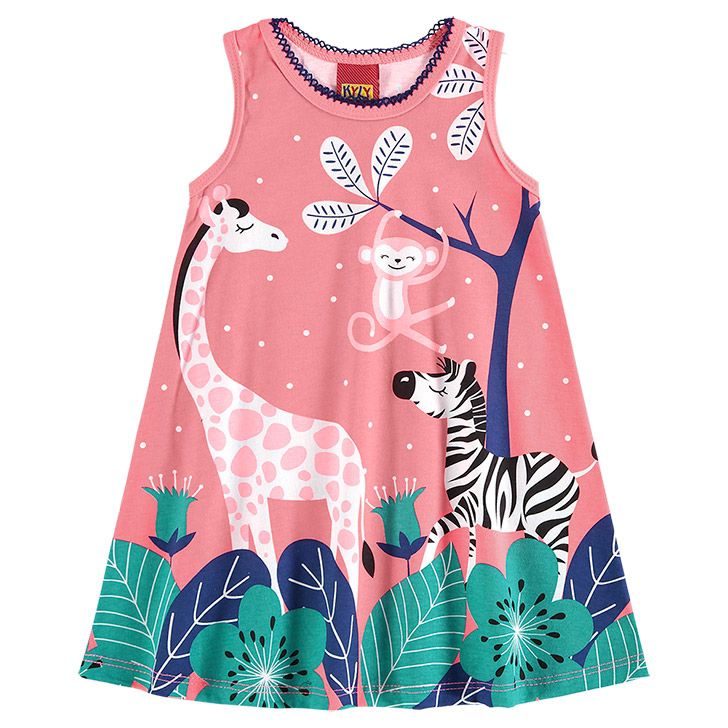 Vestido Infantil Neon Safari Kyly 111088