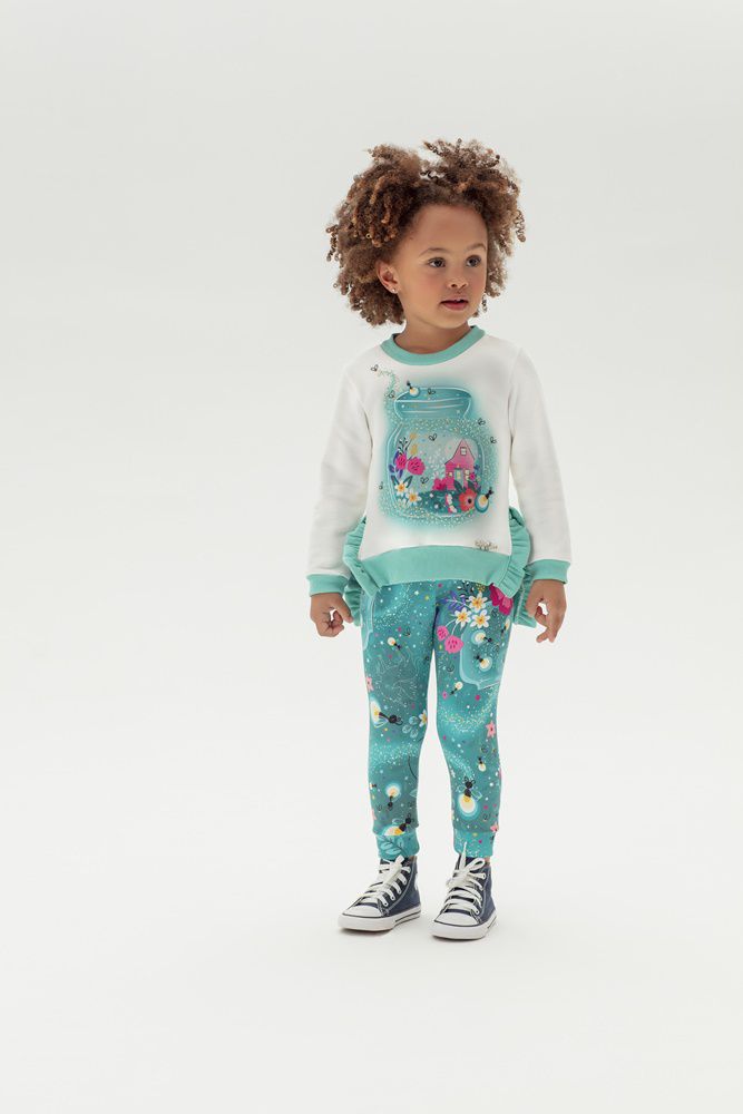 Conjunto Infantil Legging + Moletom Mon Sucre 4060 - Balaloom Moda Bebê