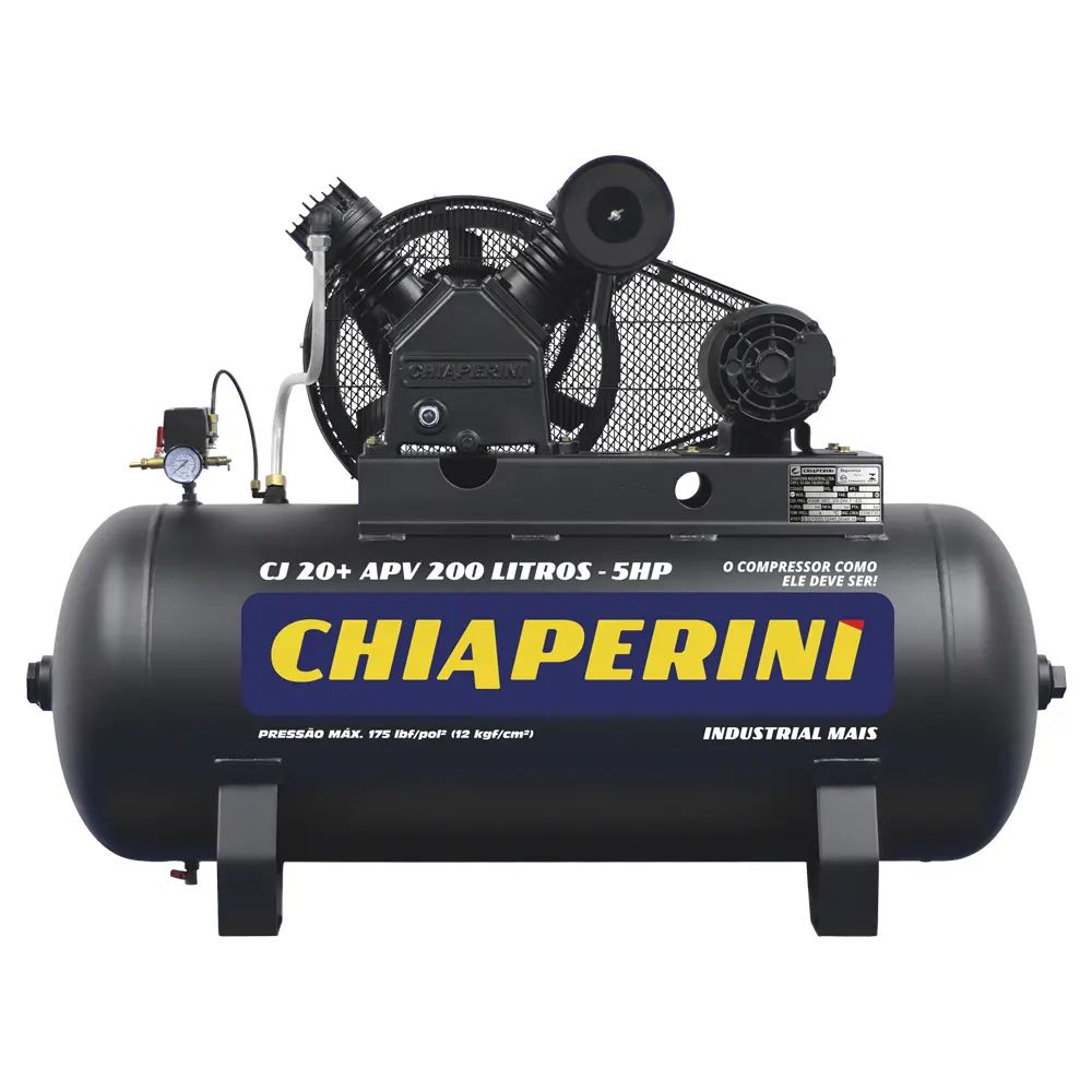 Compressor de Ar 20+ APV RCH 200L C/MT 5HP 220/380V IP21