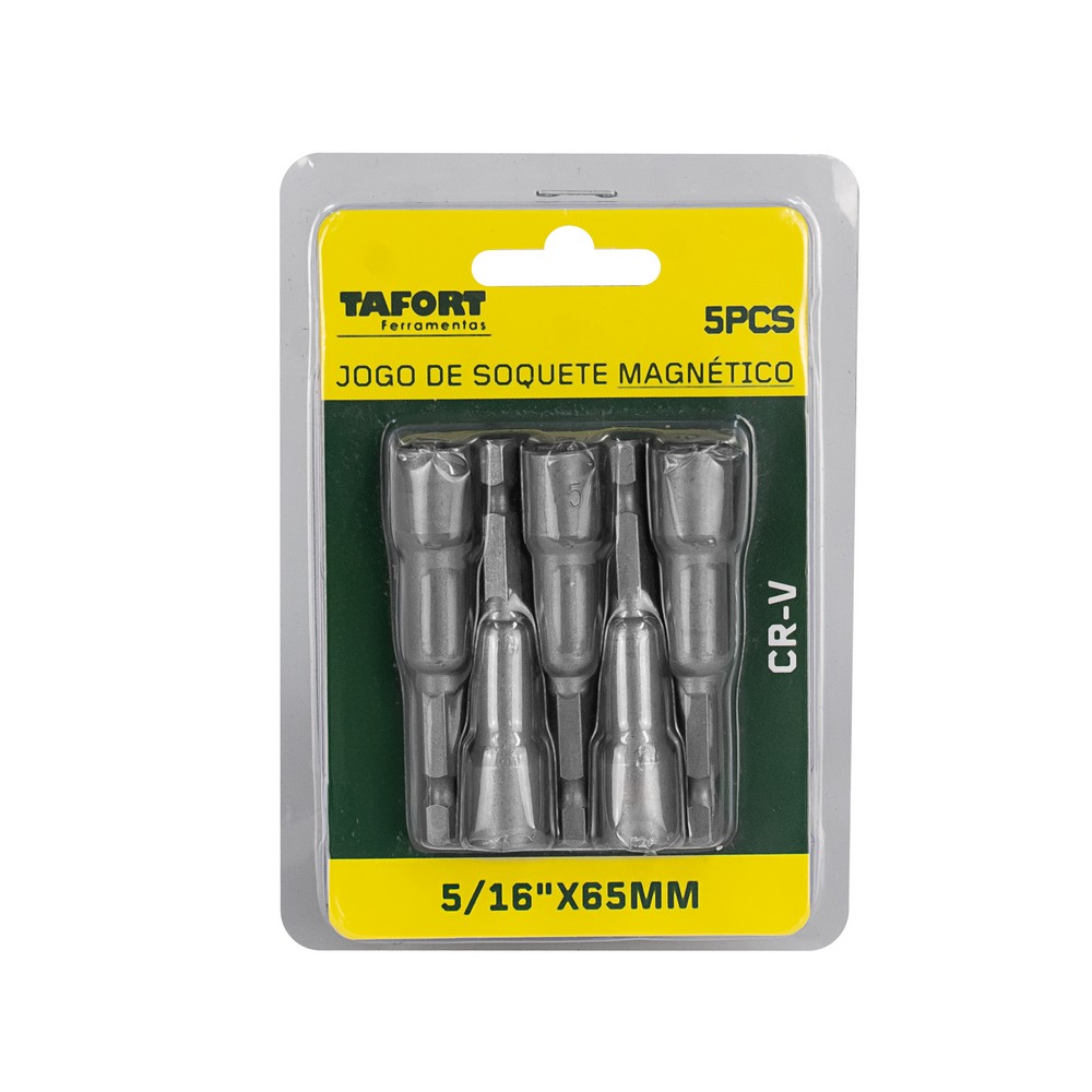 ＊imane＊シャルロット6点セット Jogo Soquete Magnético 5/16''x65mm (5 peças) - TAFORT - Mercadão