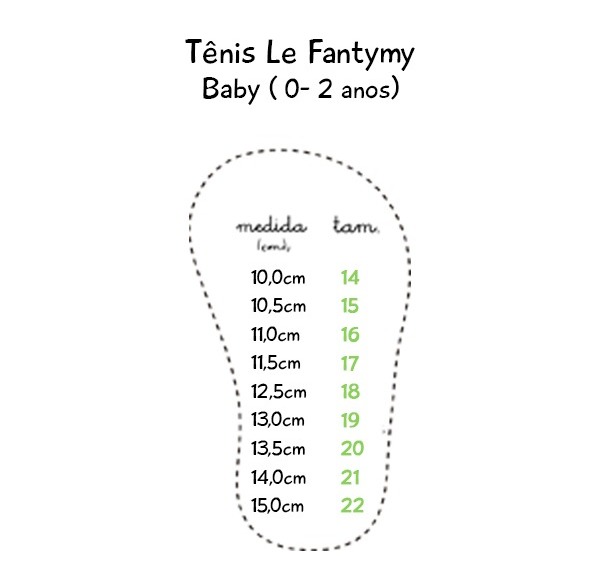 numero de tenis para bebe