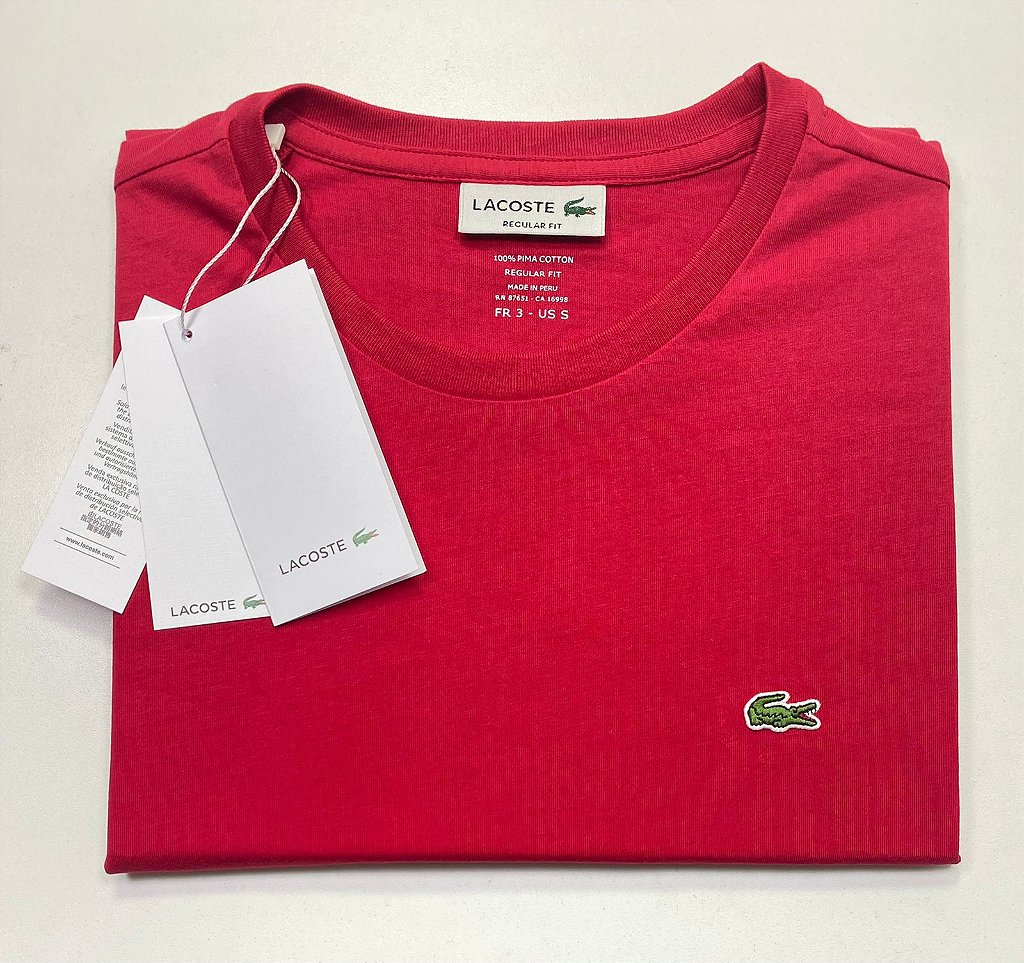 lacoste algodão pima