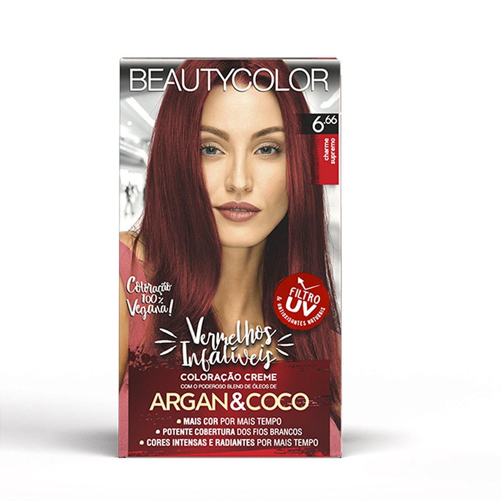 Coloração Kit 6.66 Charme Supremo - Beauty Color - nayvespacial