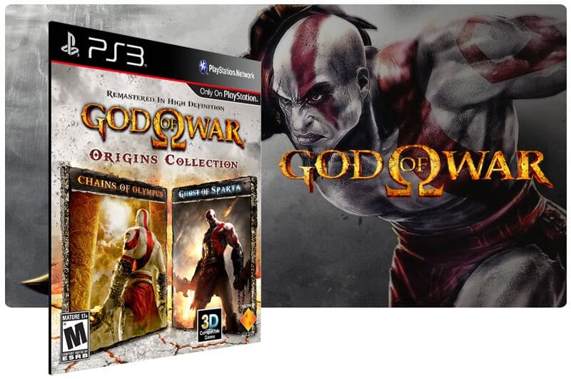Jogo God of war Origins collection – chains of Olympus e ghost of
