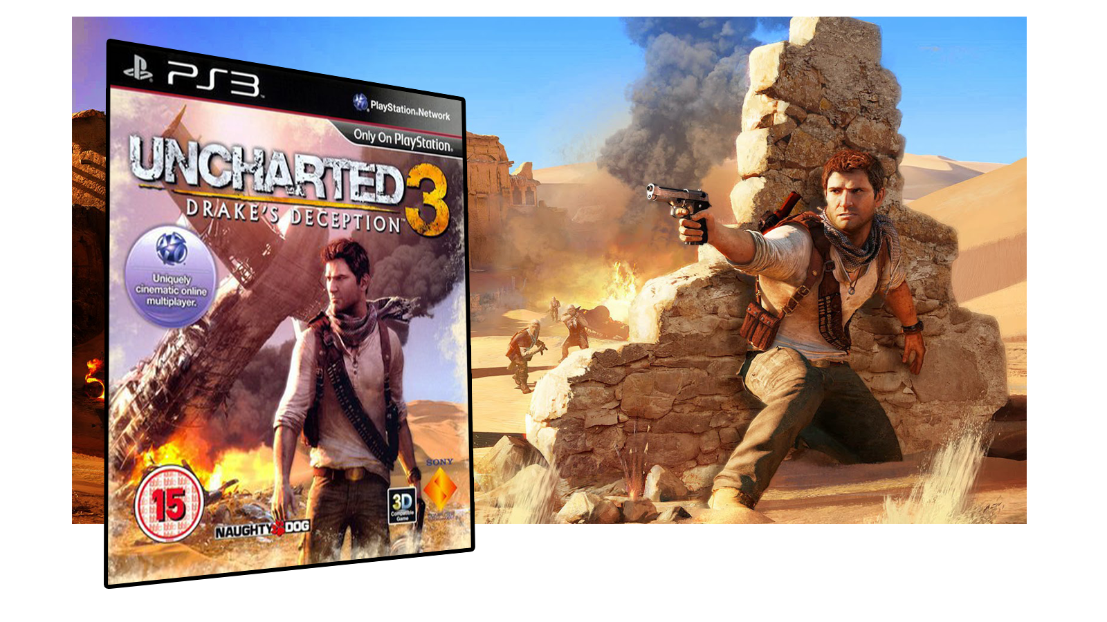 Jogo Ps3 Uncharted 2 Among Thieves Mídia