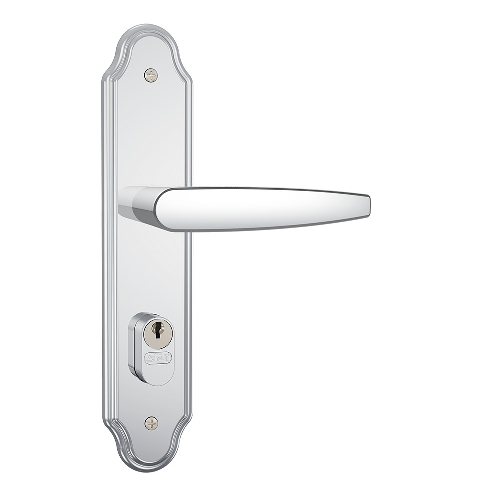 Fechadura Externa Porta De Aluminio 803/33 Inox Stam