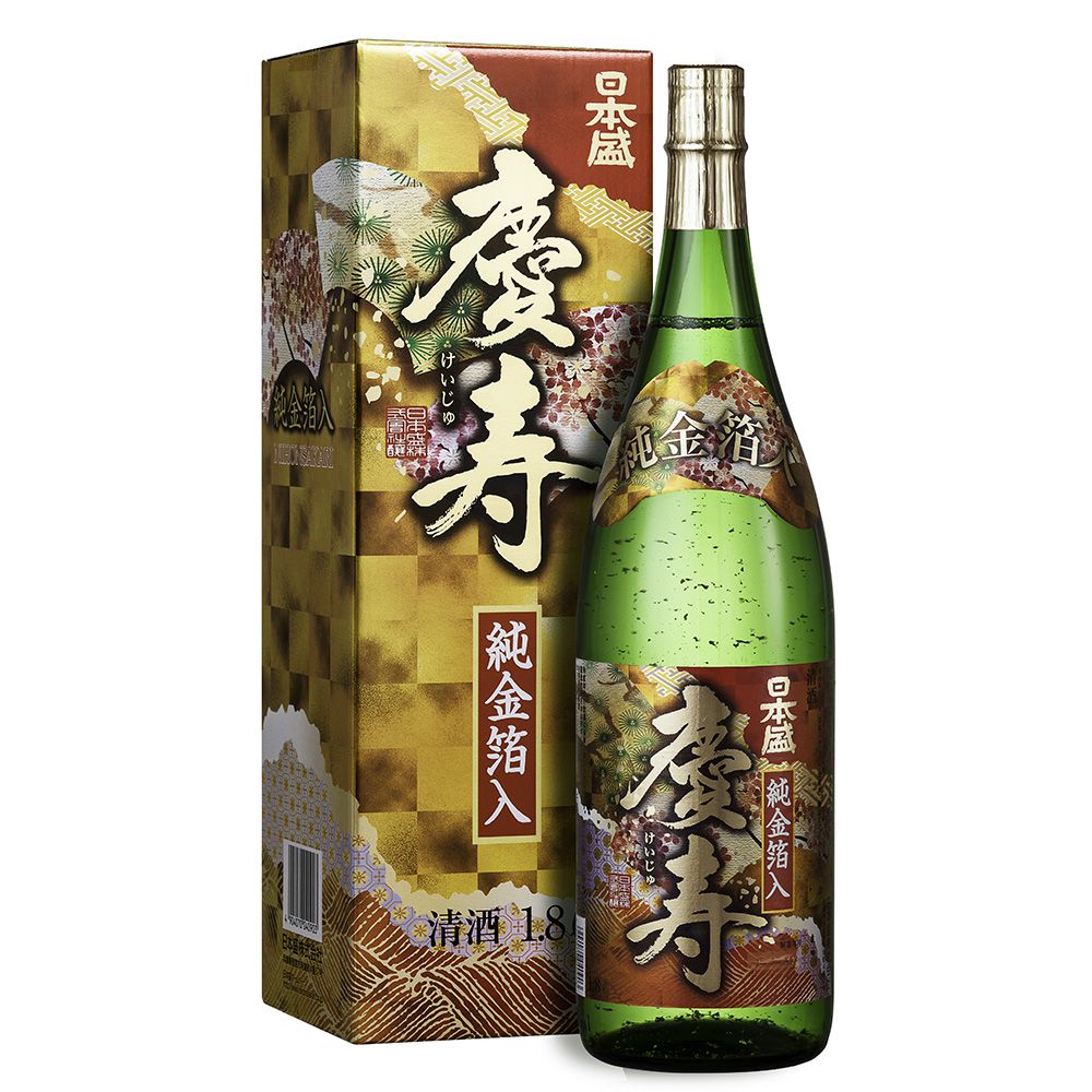 ケヤキ S2-073 欅 /1,880x600mm520mm780mmx45mm Sake Keiju Kimpaku Gold 1.8L - e-Sakê by Skae
