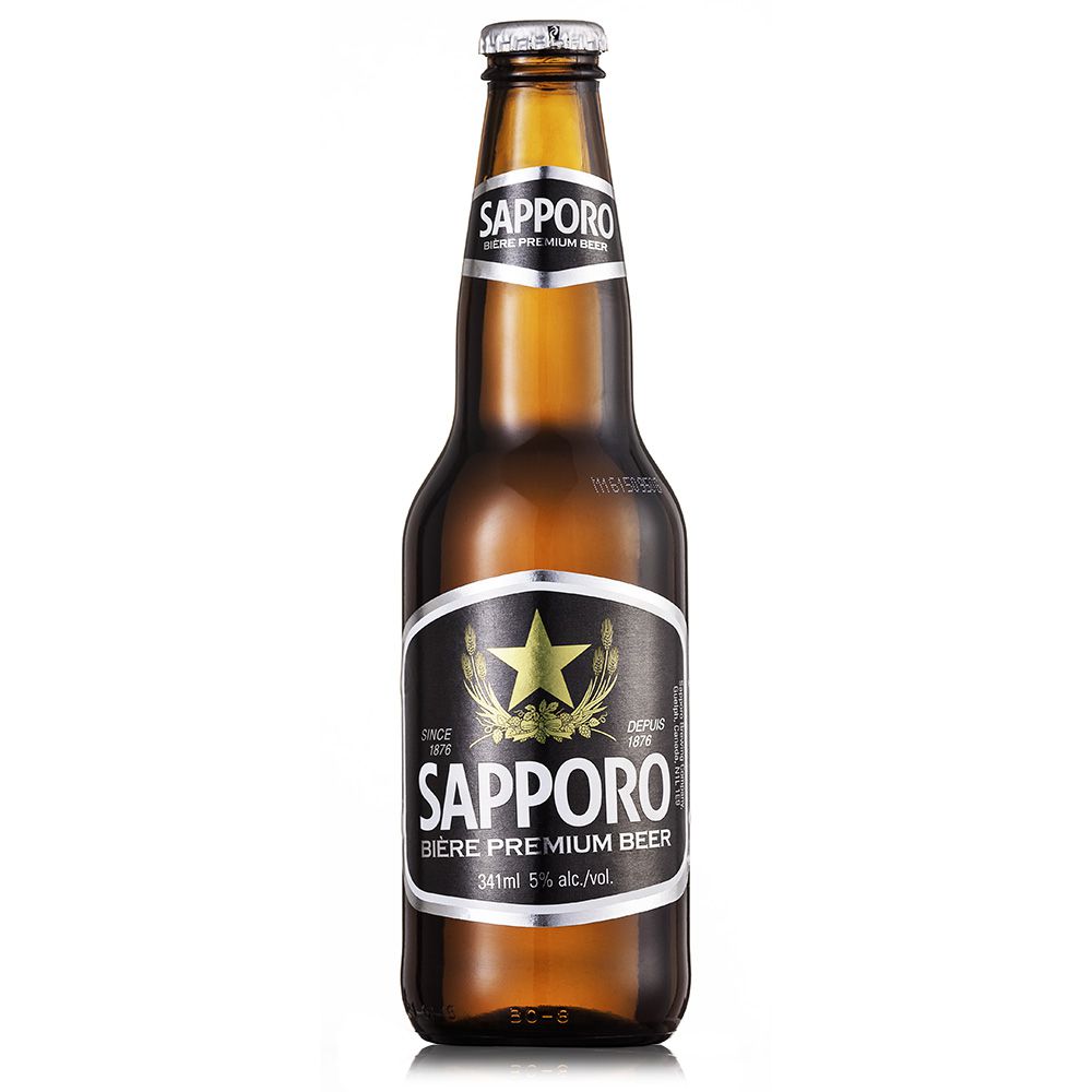 Cerveja Premium Sapporo Long Neck 341ml - e-Sakê by Skae
