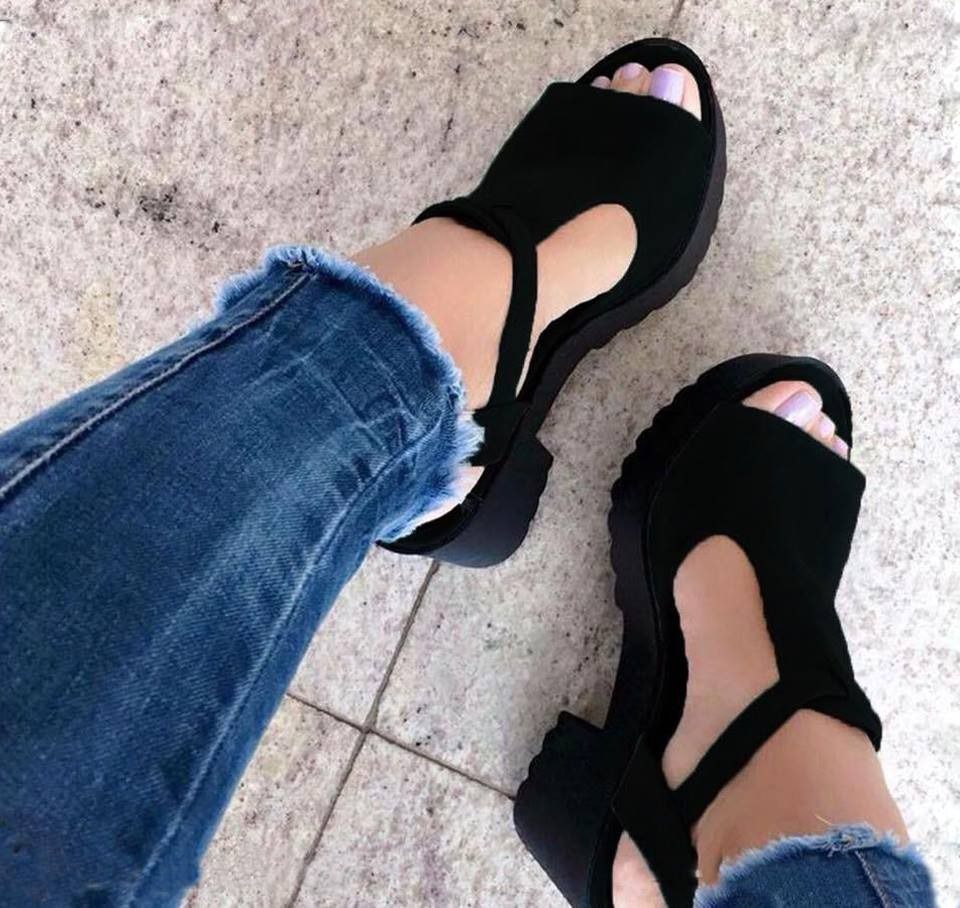 Anabela SandÃ¡lia Azul Lia Anabela Sandalia Anabela Vizzano Salto