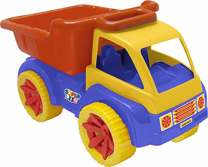 Brinquedo Infantil Caminhão Caçamba Grande C/ Adesivos