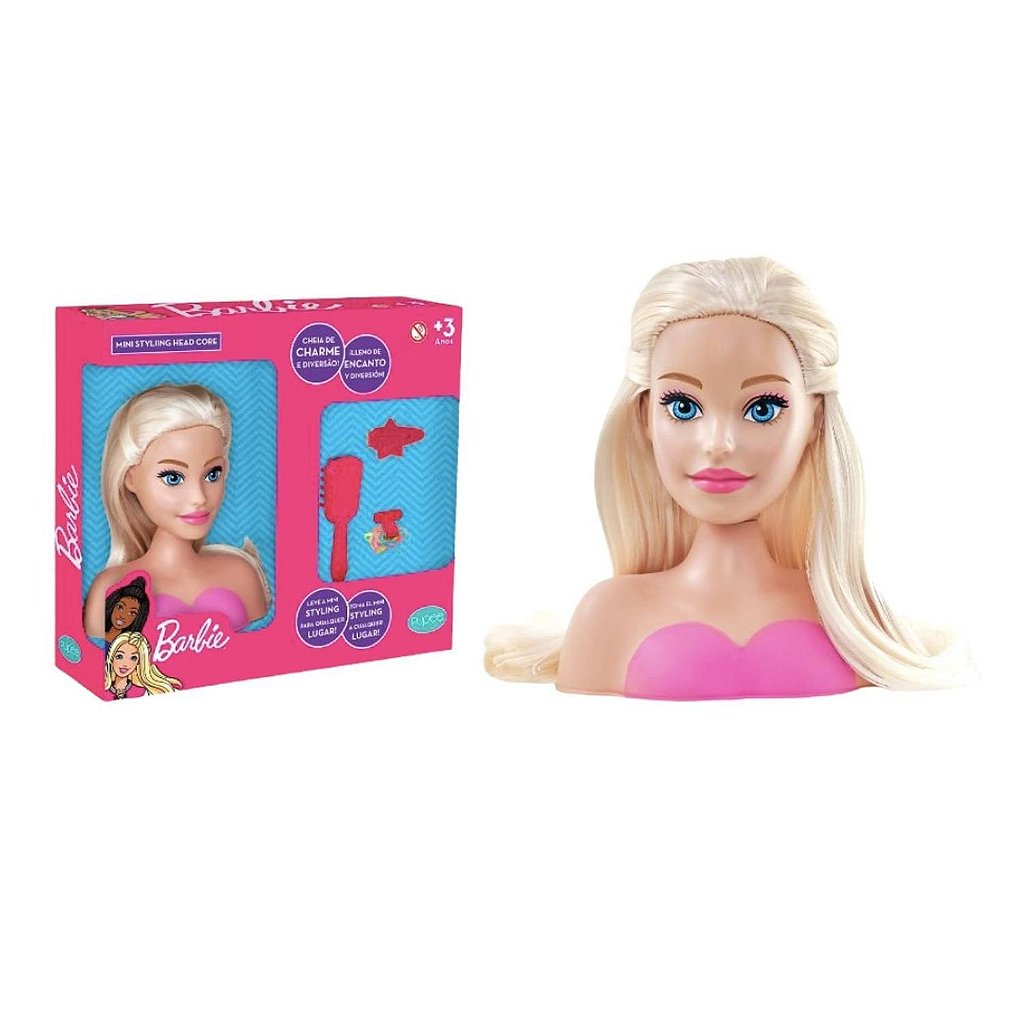Mini Barbie Styling Head Core 15Cm 1296 Pupee - TudodeFerramentas - Levando  Praticidade ao seu Dia a Dia