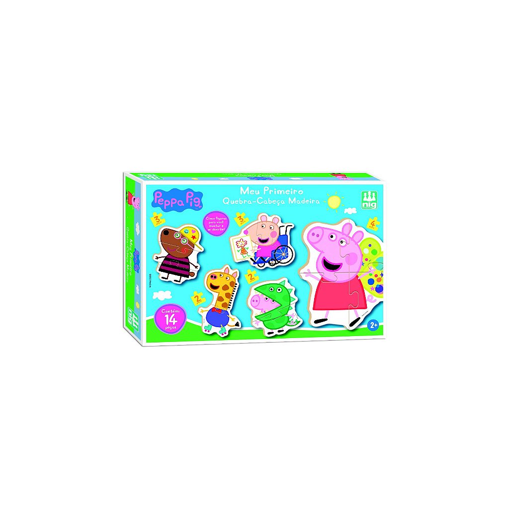 Quebra Cabeça Infantil Brinquedo da Peppa Pig Peças Grandes - Bambinno -  Brinquedos Educativos e Materiais Pedagógicos