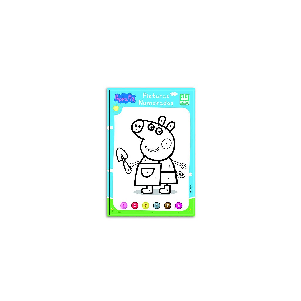 Kit de Atividades Educação Infantil Peppa Pig Jogo Memória Pintura