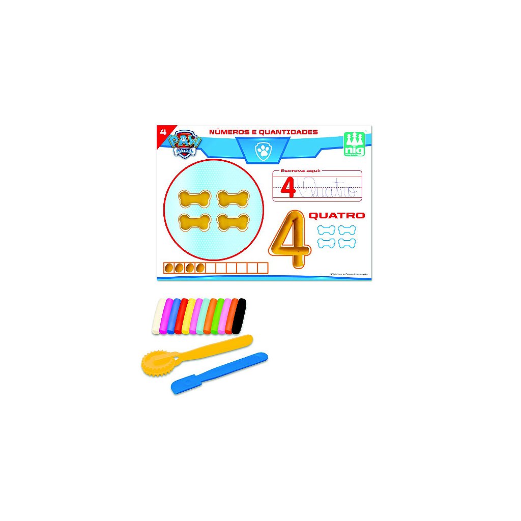 Kit de Atividades Educação Infantil Alfabetização Pintura Jogo da Memória  Patrulha Canina Brinquedo Educativo- Nig 0688 na Americanas Empresas