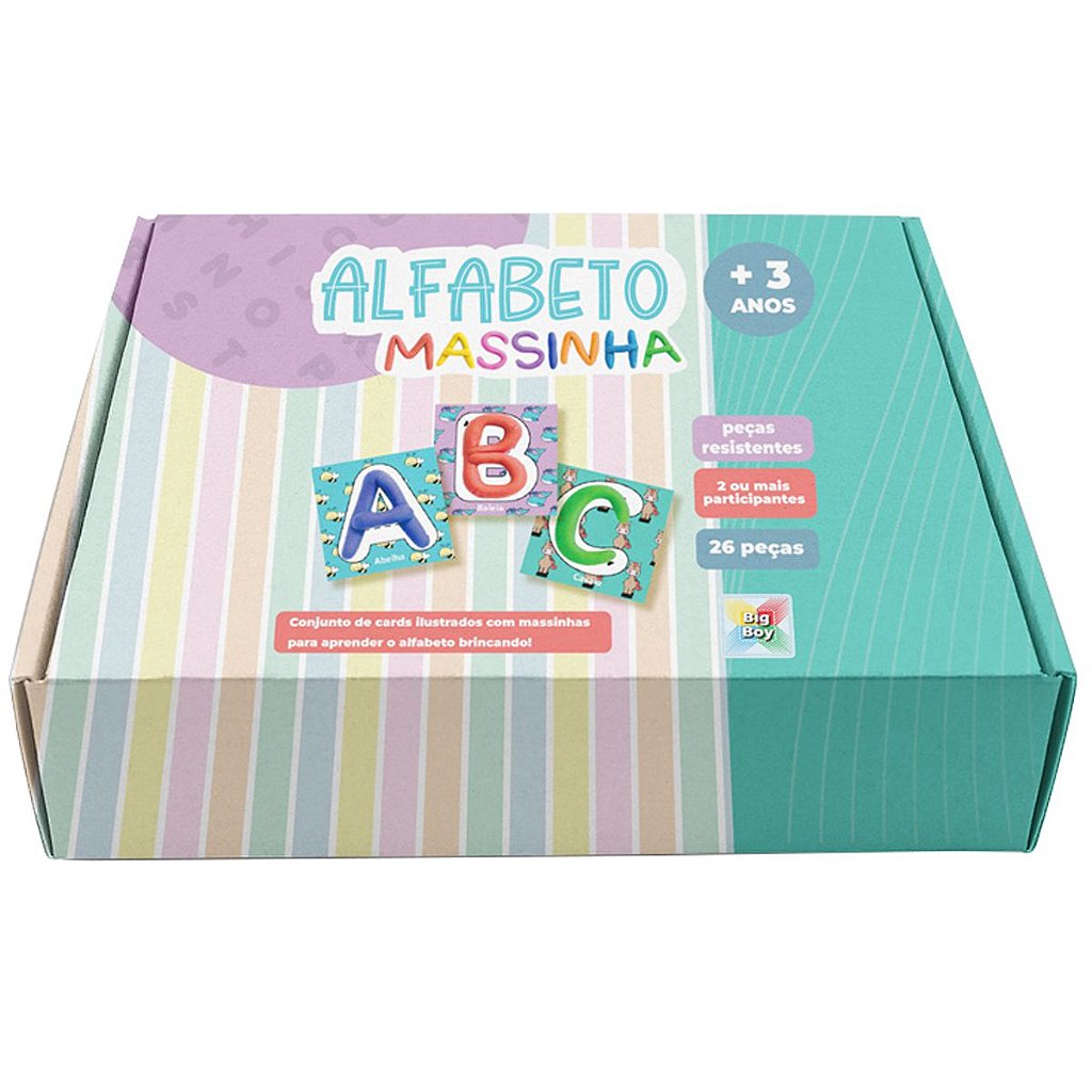 Alfabeto Massinha, brinquedos educativos