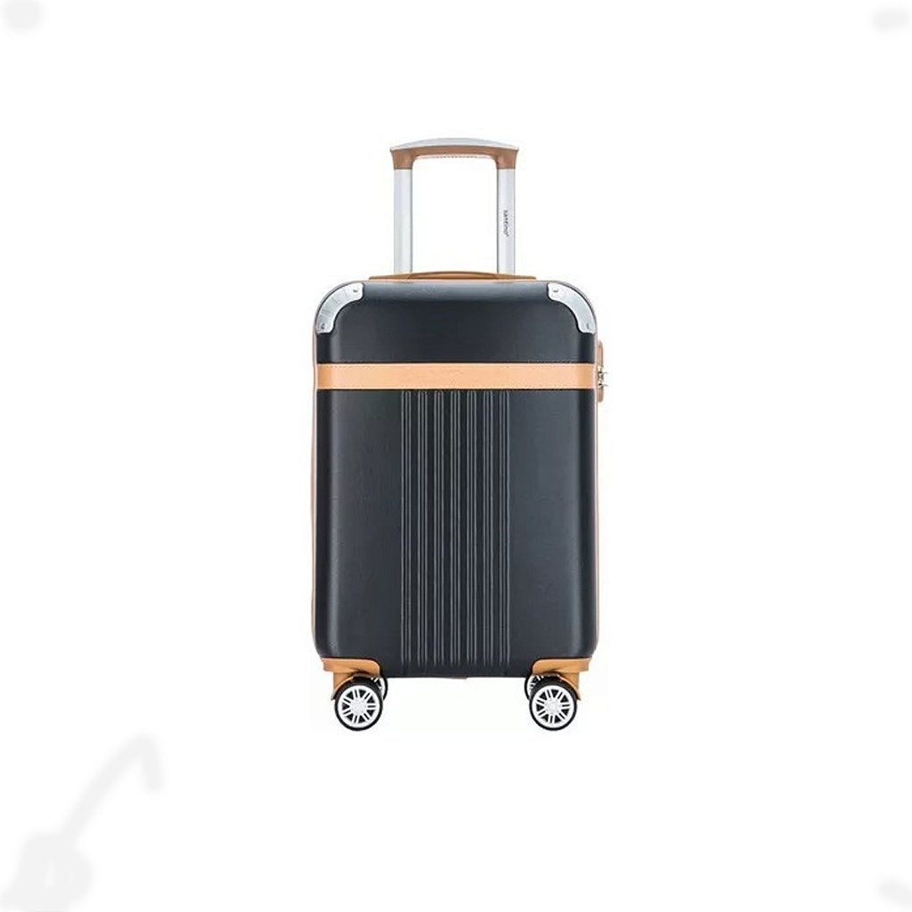 Mala de Viagem Preto Média 23kg Athena Rígida 360° Santino