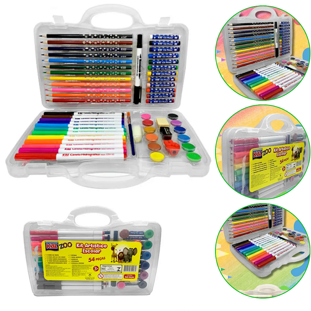 MEDULLA4点セット Kit Artístico Com 54 Peças Maleta De Desenho Escolar kz909